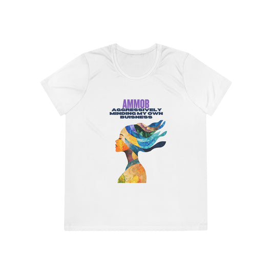 T-Shirt for Women - AMMOB Design, Aggressively Minding Your Own Business