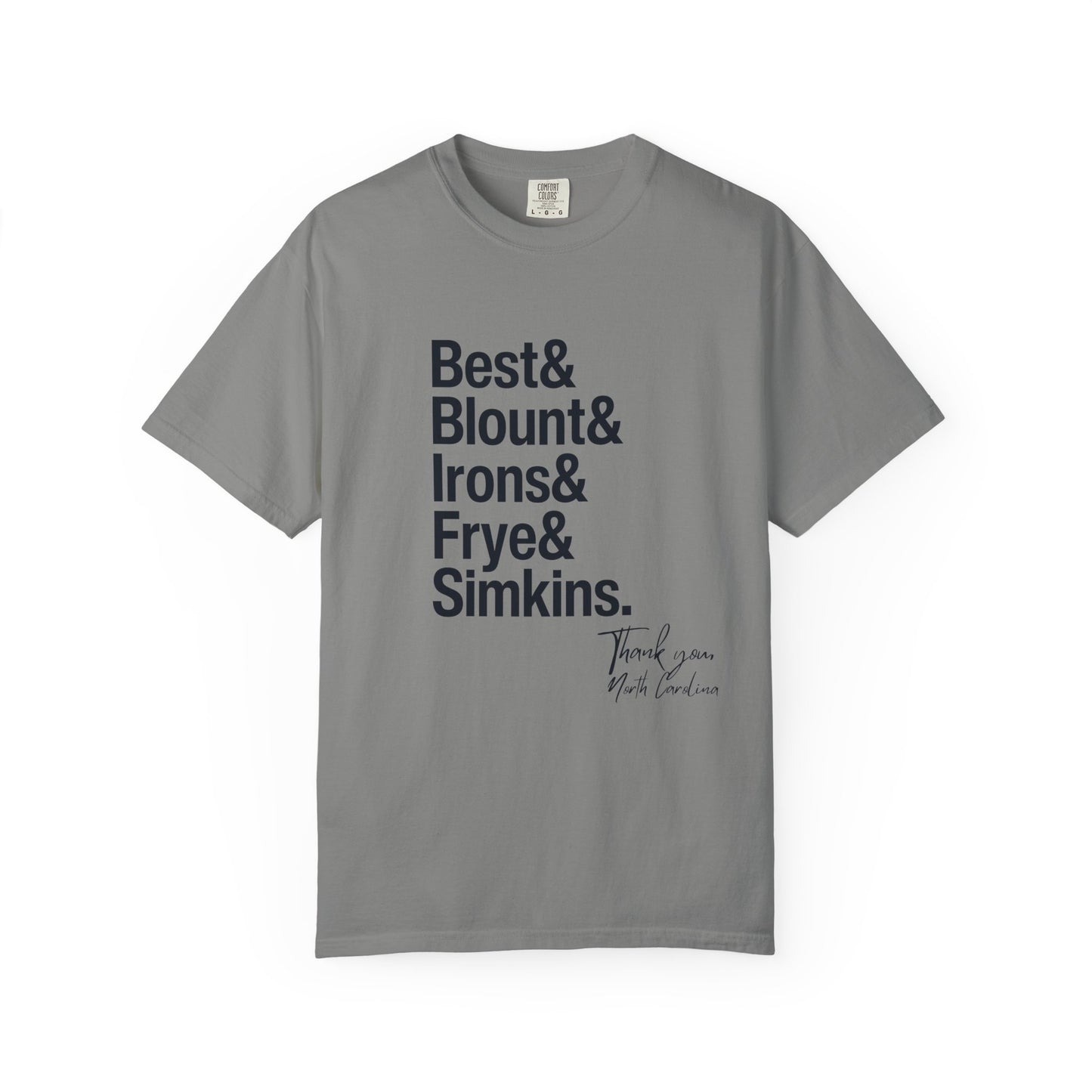 Healthcare Heroes Tribute T-shirt North Carolina black print &