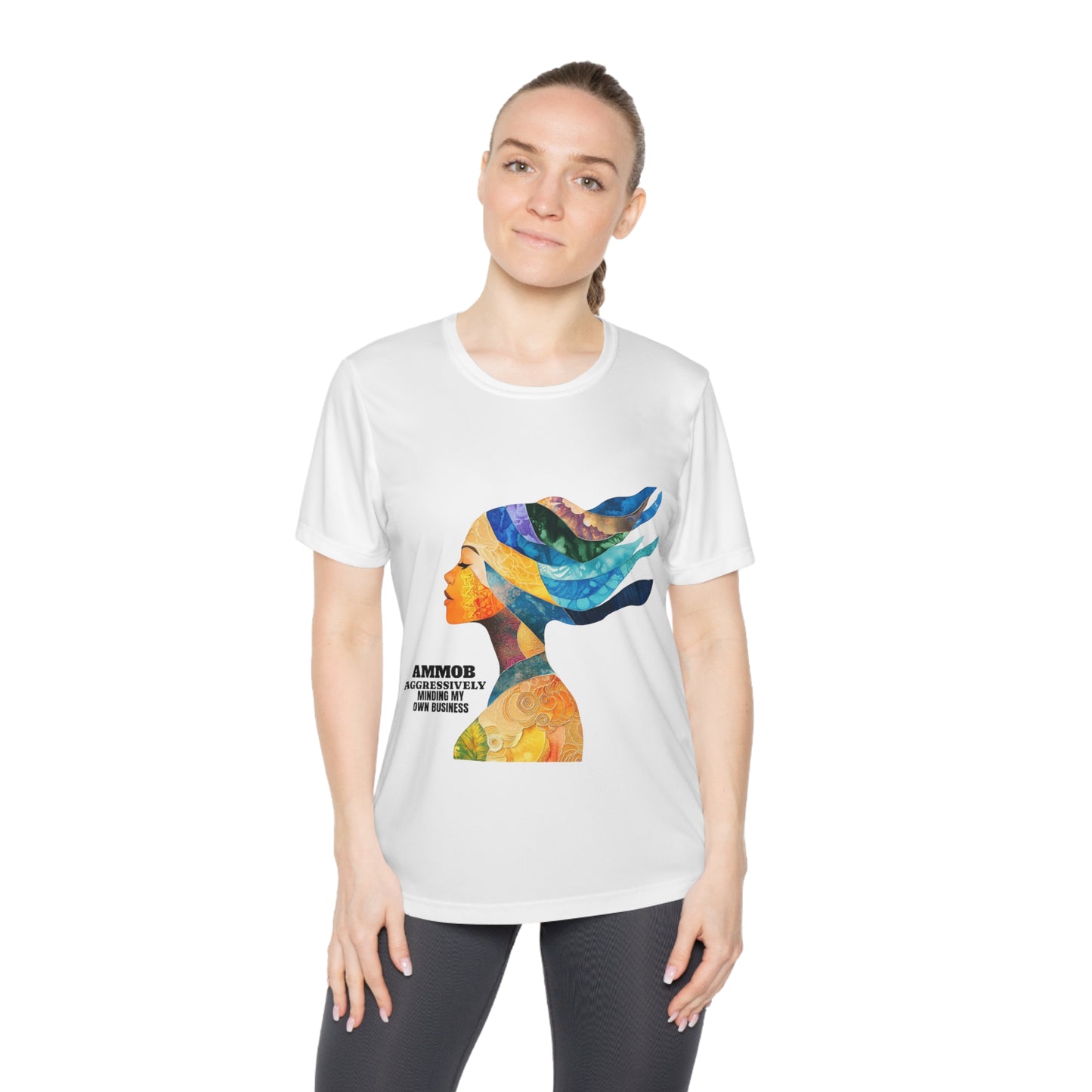 T-Shirt for Women - AMMOB Design, Aggressively Minding Your Own Business