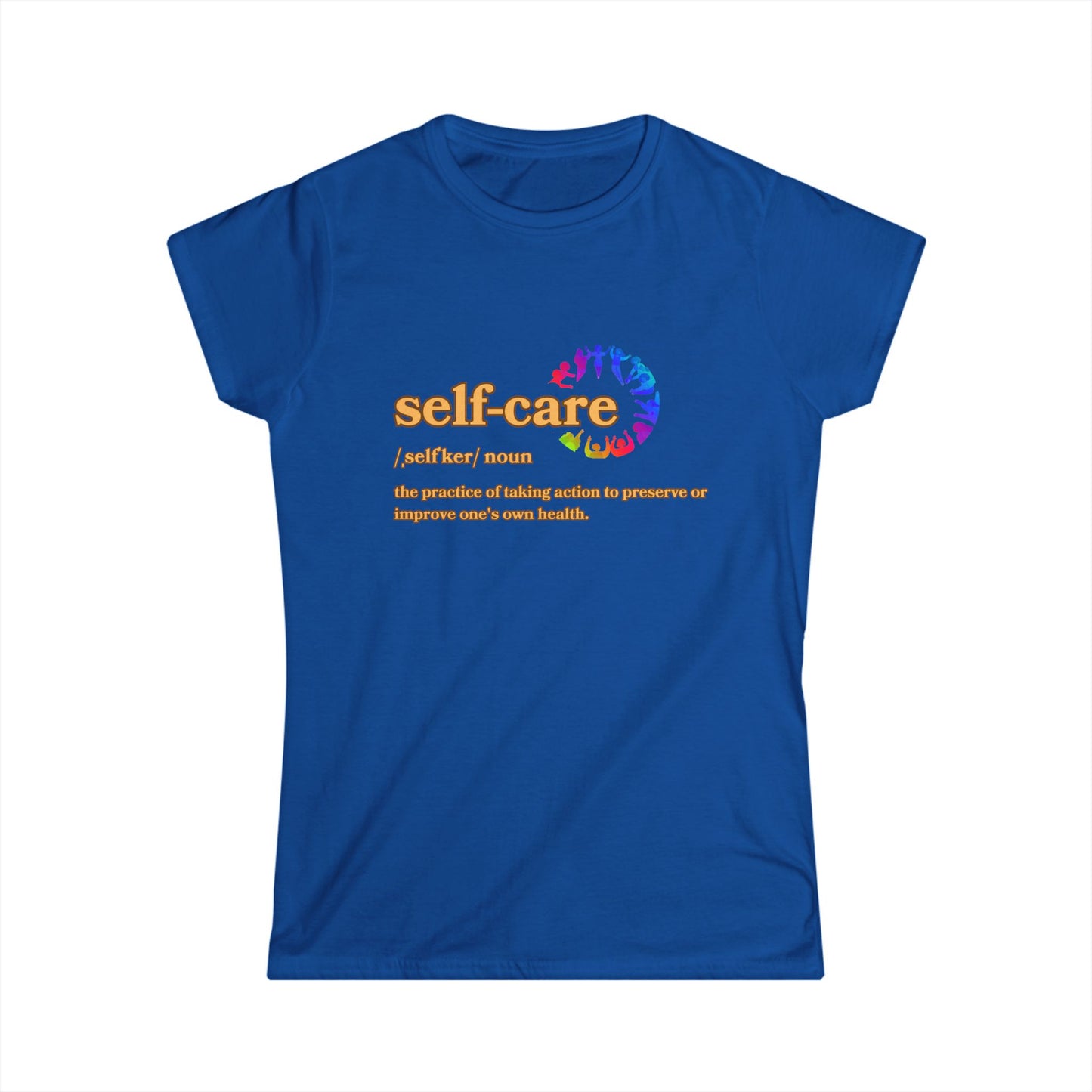 Self-Care Women's Softstyle Tee - Empowering Health Reminder Shirt
