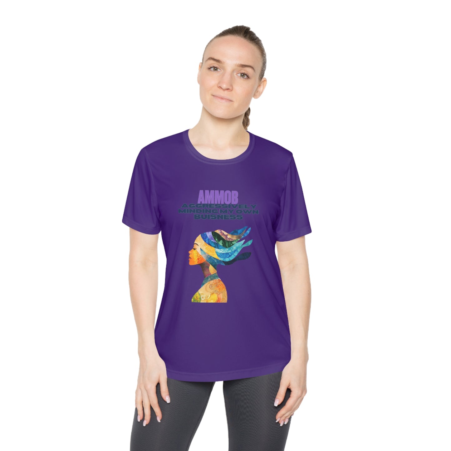 T-Shirt for Women - AMMOB Design, Aggressively Minding Your Own Business