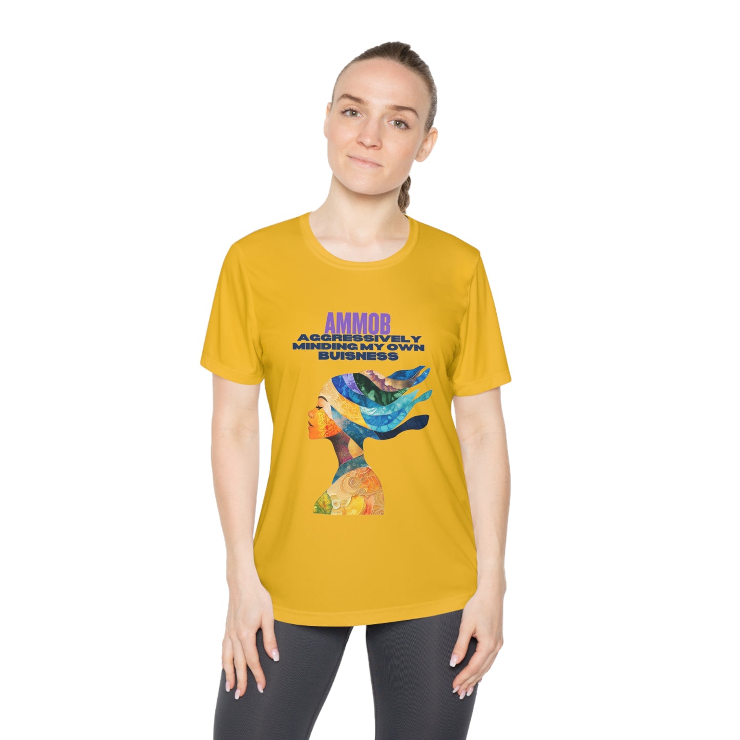 T-Shirt for Women - AMMOB Design, Aggressively Minding Your Own Business