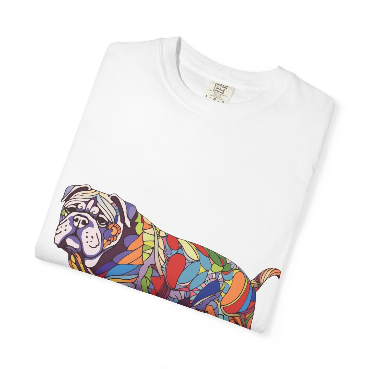 Colorful Dog Unisex Garment-Dyed T-shirt