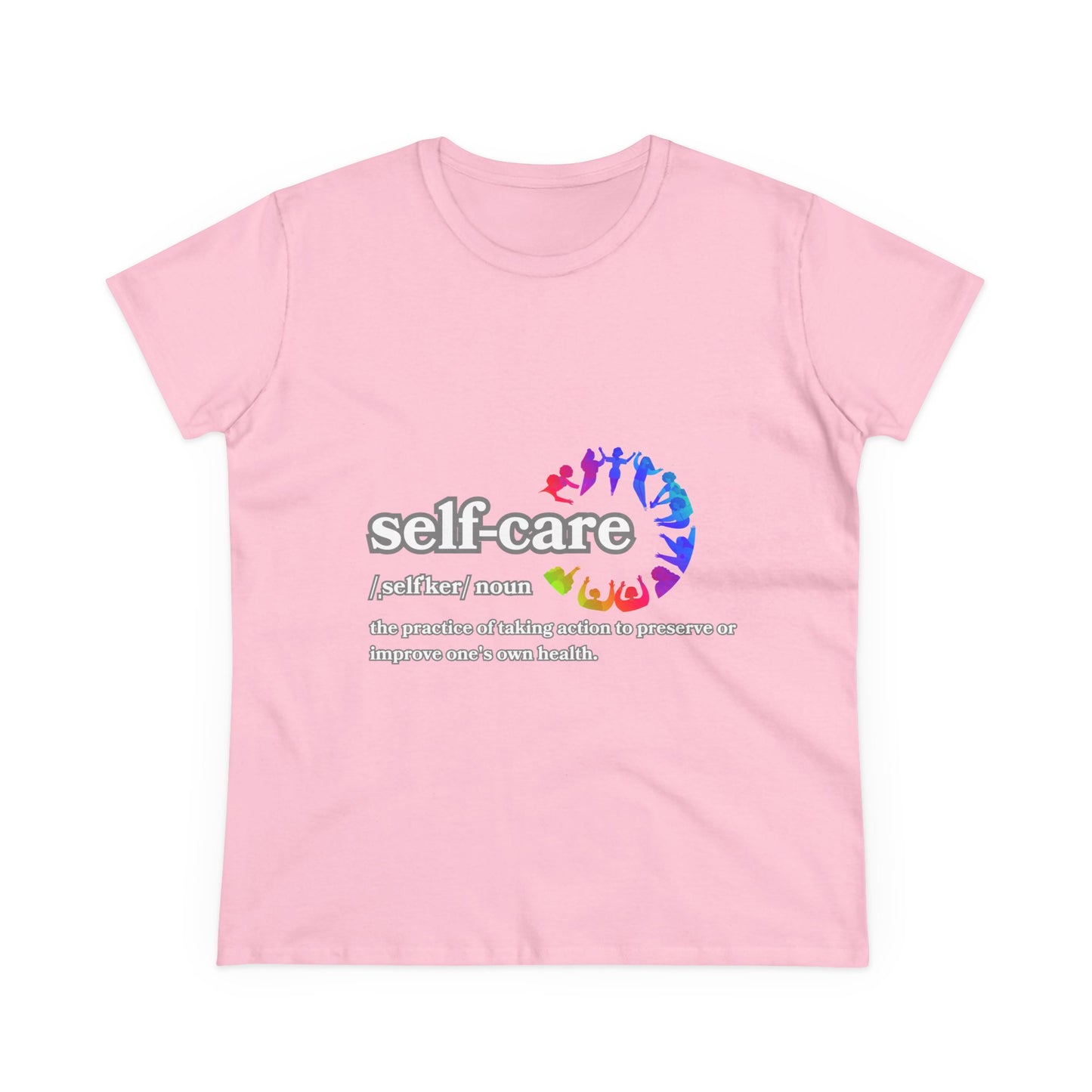 Self-Care Women&#039;s Cotton Tee - Comfortable & Empowering Shirt for Wellbeing Enthusiasts