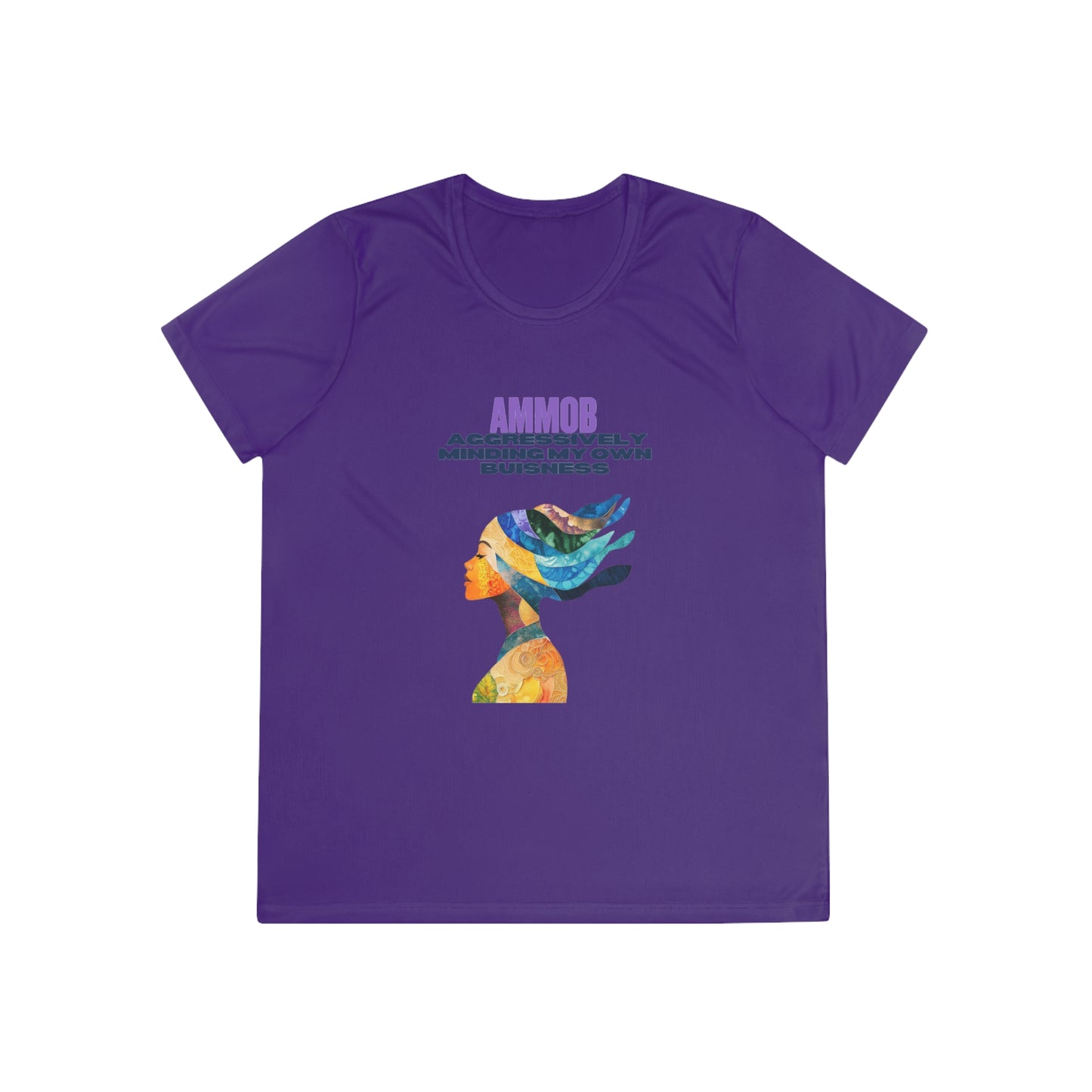 T-Shirt for Women - AMMOB Design, Aggressively Minding Your Own Business