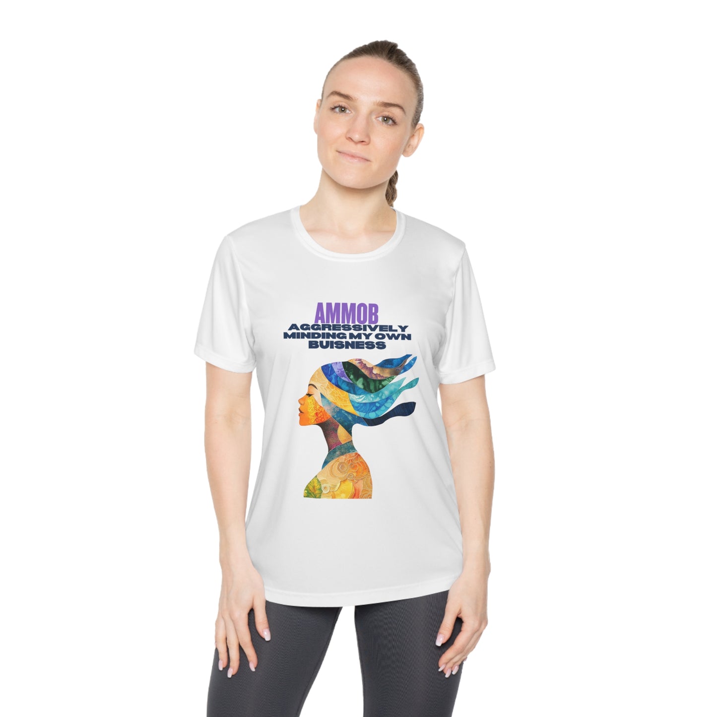 T-Shirt for Women - AMMOB Design, Aggressively Minding Your Own Business