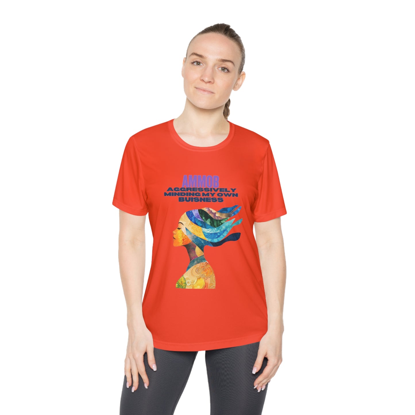 T-Shirt for Women - AMMOB Design, Aggressively Minding Your Own Business