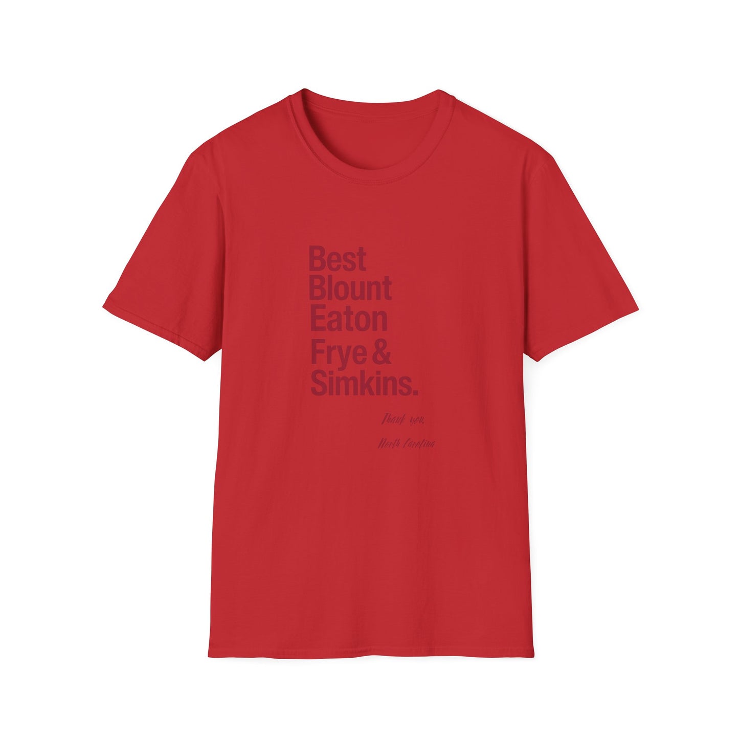 T-Shirt — 'Best Blount Simkins Irons & Frye' Minimalist Memorial Tee