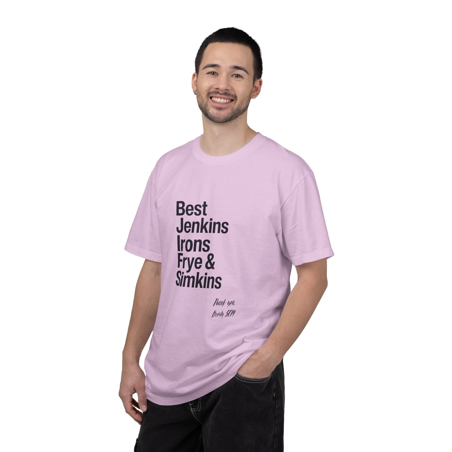 T-Shirt — 'Best Jenkins Irons Frye & Simkins' Typography Tee