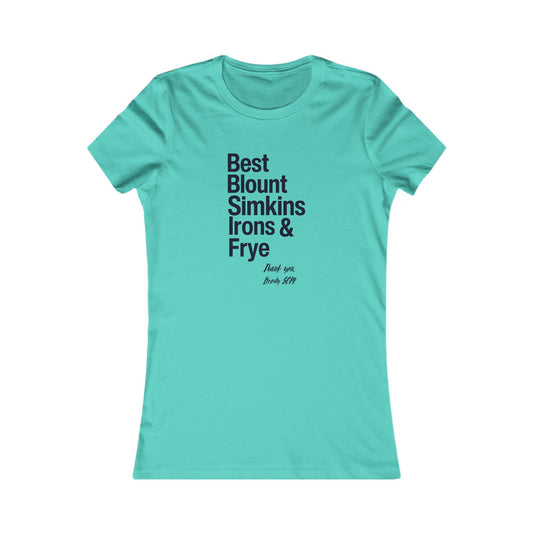 Women's Favorite Tee – Top 5 Healthcare Heroes – Thank You NC