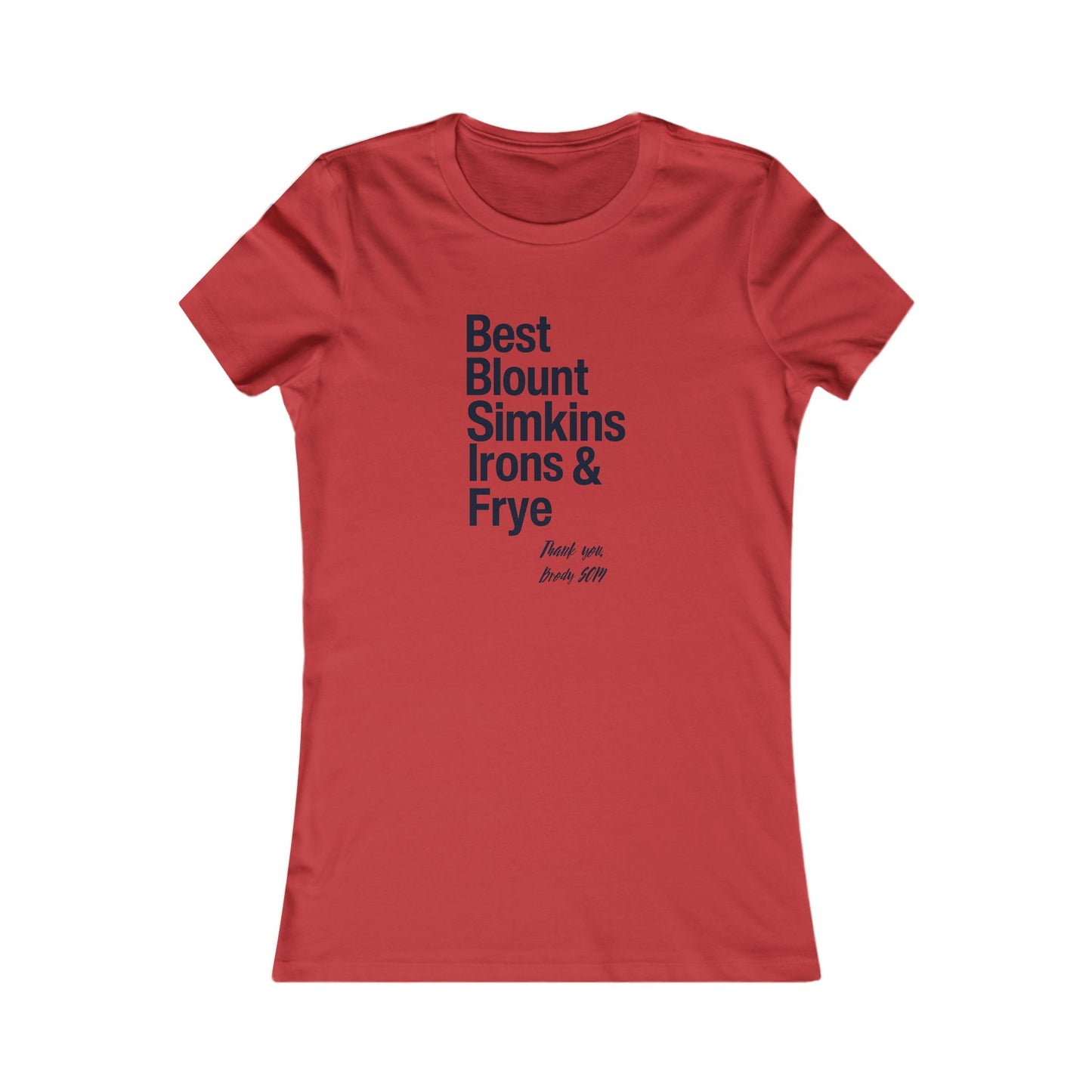 Women's Favorite Tee – Top 5 Healthcare Heroes – Thank You NC