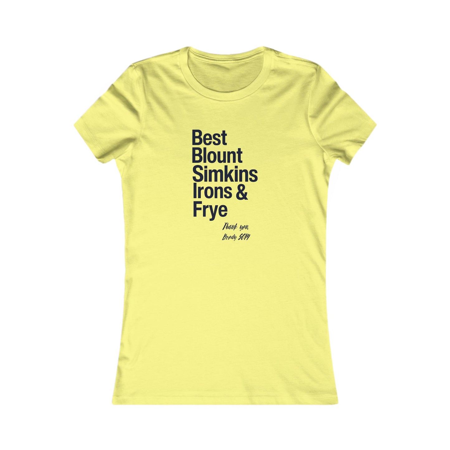 Women's Favorite Tee – Top 5 Healthcare Heroes – Thank You NC