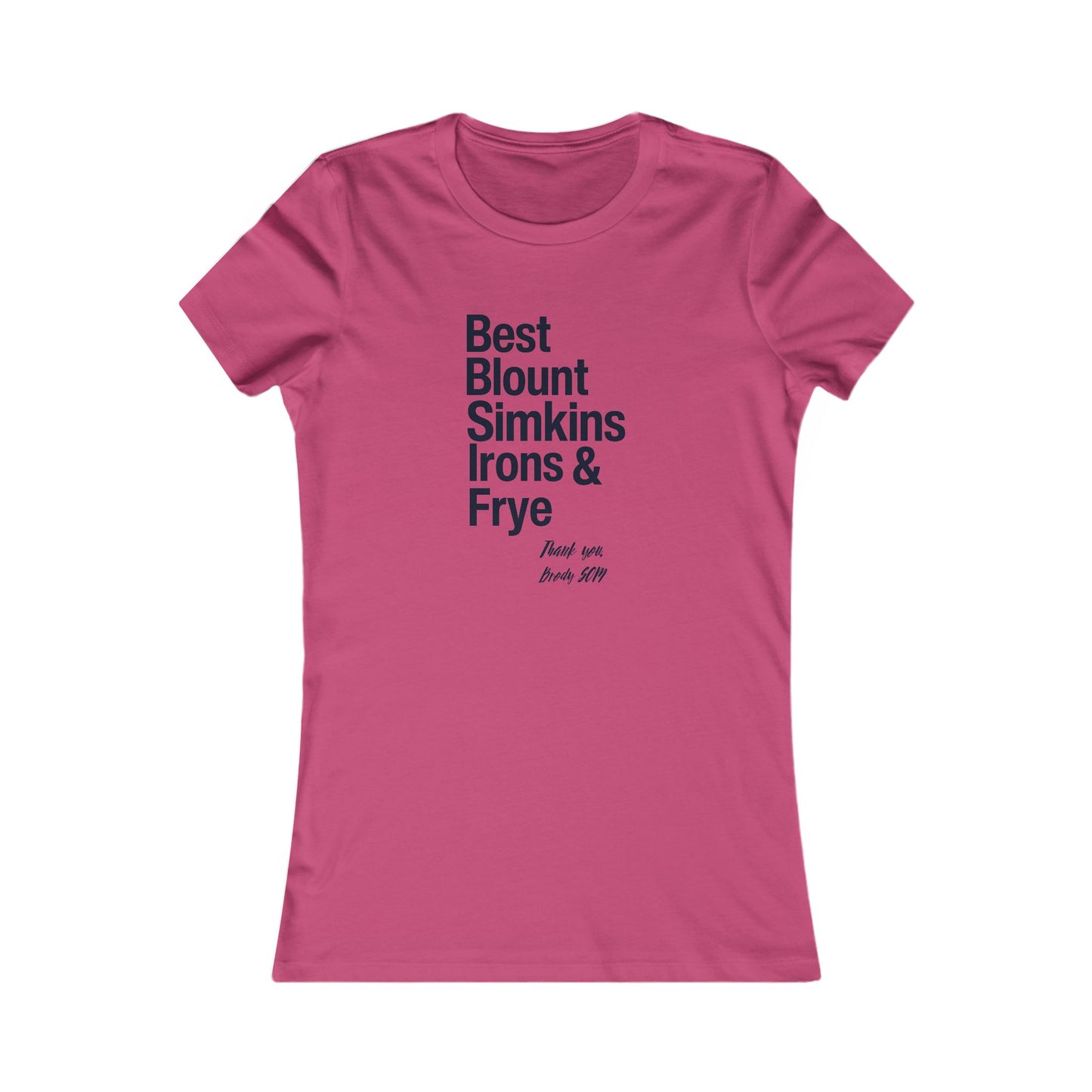 Women's Favorite Tee – Top 5 Healthcare Heroes – Thank You NC