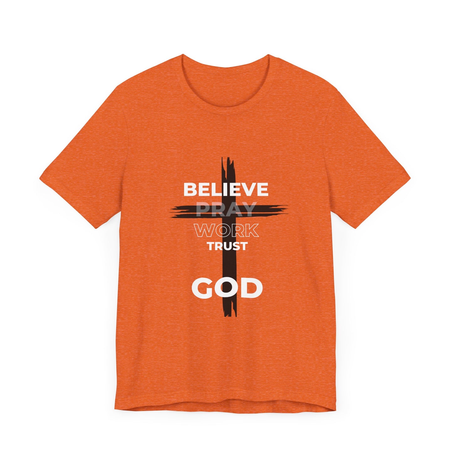 Faith-Inspired Unisex Short Sleeve Tee - Bold Cross Design