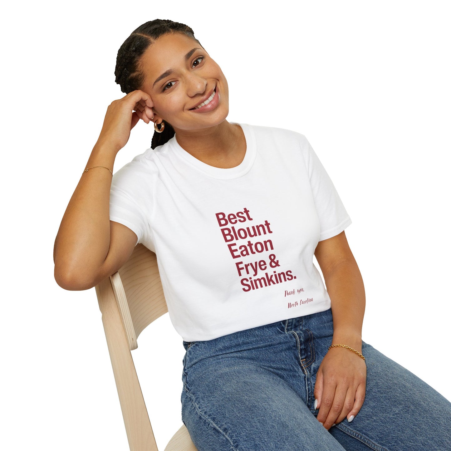 T-Shirt — 'Best Blount Simkins Irons & Frye' Minimalist Memorial Tee