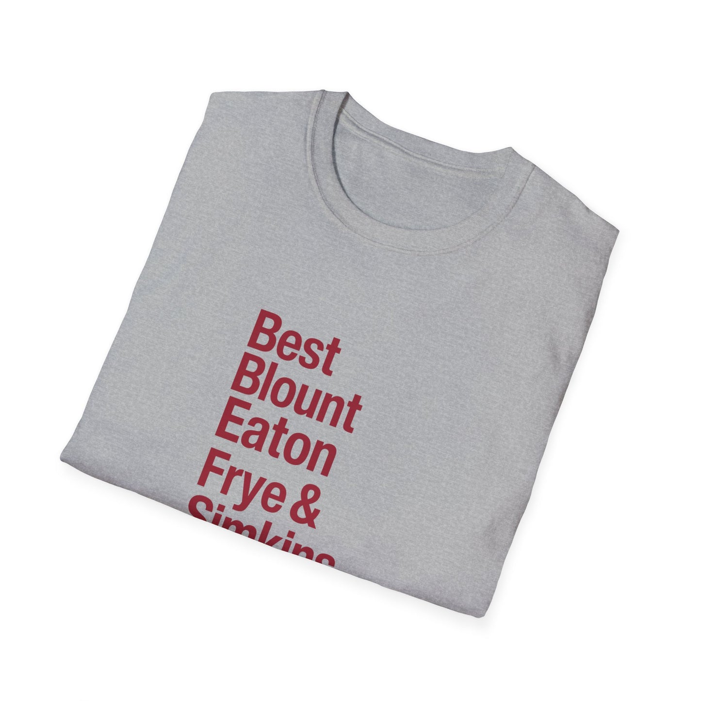 T-Shirt — 'Best Blount Simkins Irons & Frye' Minimalist Memorial Tee