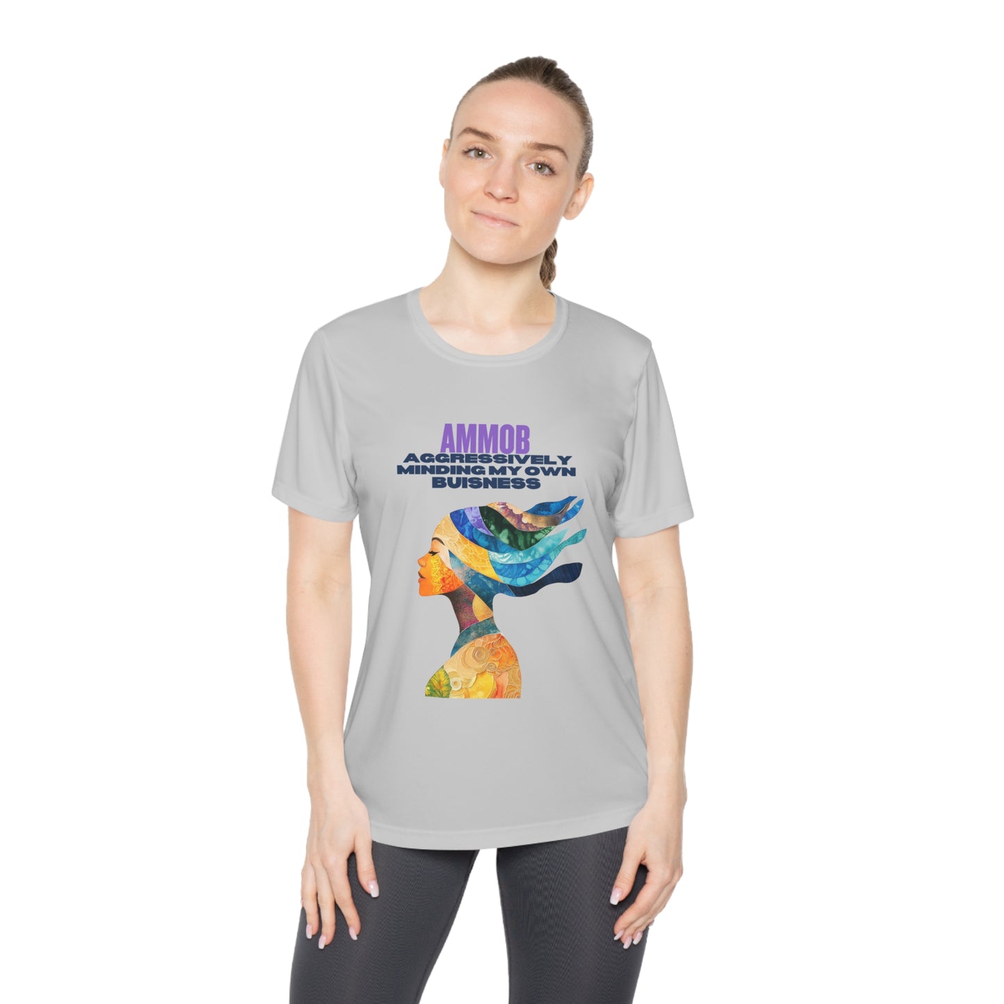T-Shirt for Women - AMMOB Design, Aggressively Minding Your Own Business
