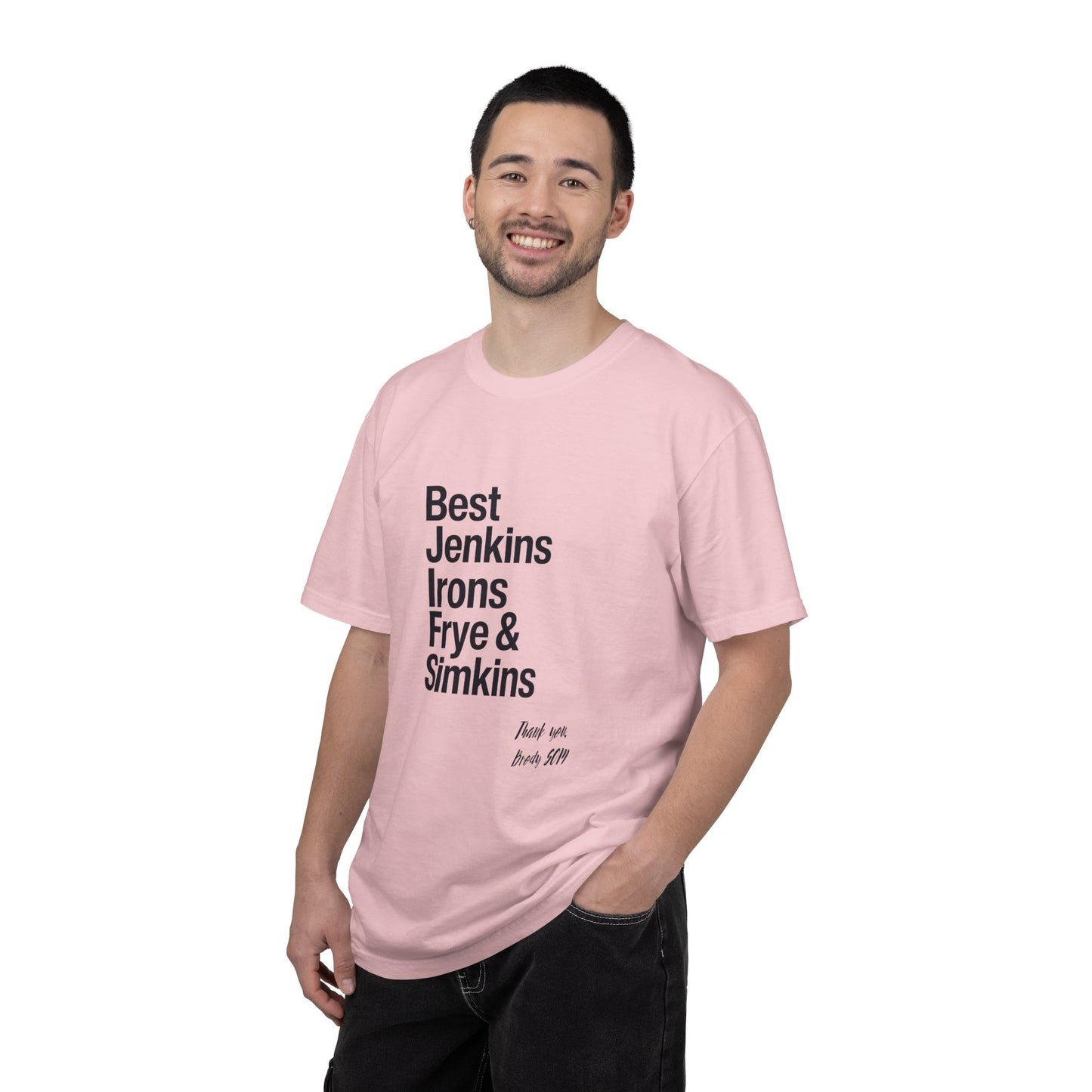 T-Shirt — 'Best Jenkins Irons Frye & Simkins' Typography Tee