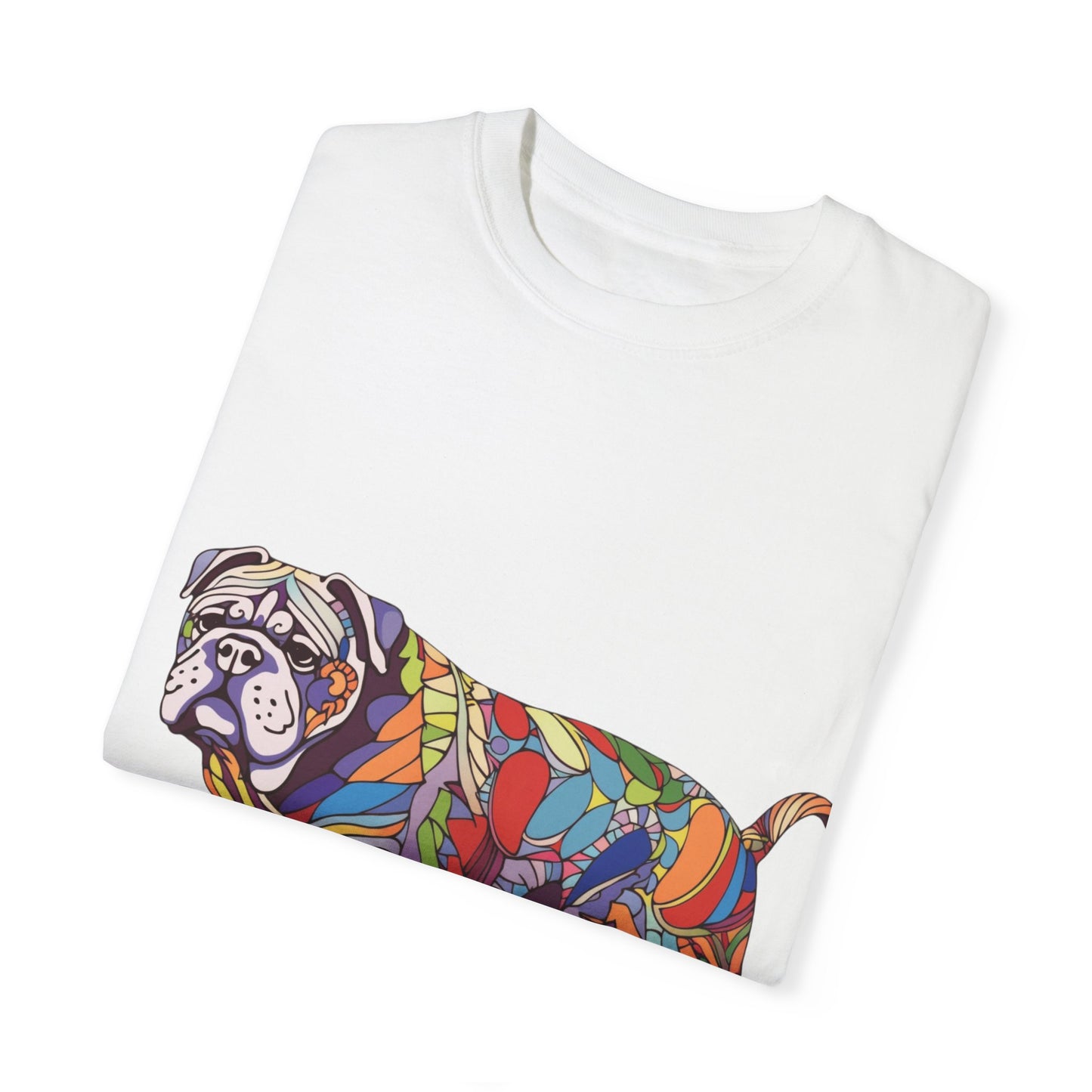 Colorful Dog Unisex Garment-Dyed T-shirt