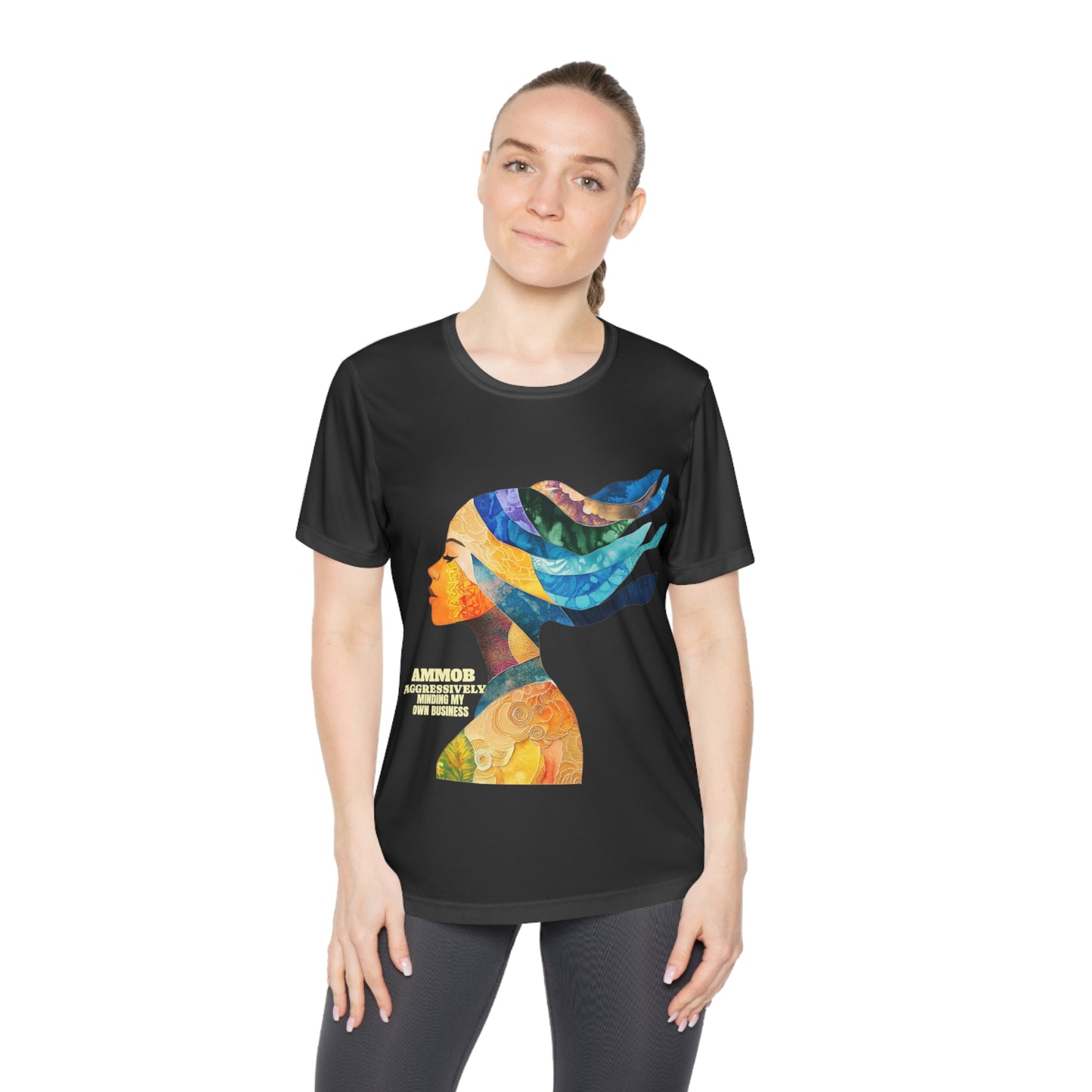 T-Shirt for Women - AMMOB Design, Aggressively Minding Your Own Business